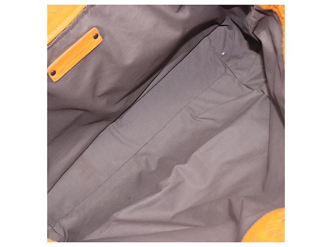Bottega Veneta Capri Intrecciato Nappa Medium Arancione - vista 5