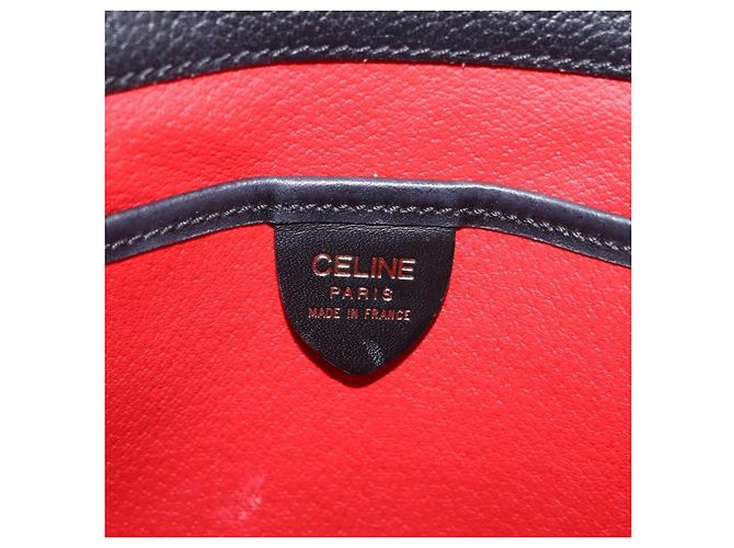 Céline Celine Top Handle Leather Noir - vue 6