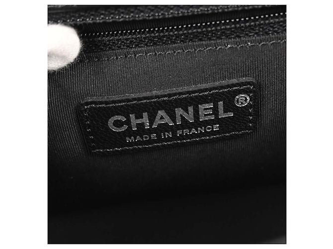 Chanel Top Handle Shearling with Tweed Small Schwarz - Ansicht 4