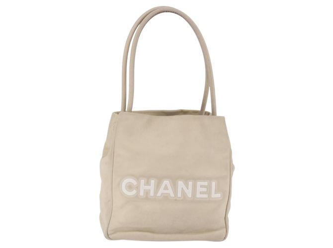 Chanel Camellia Lambskin Medium Beige - vista 2