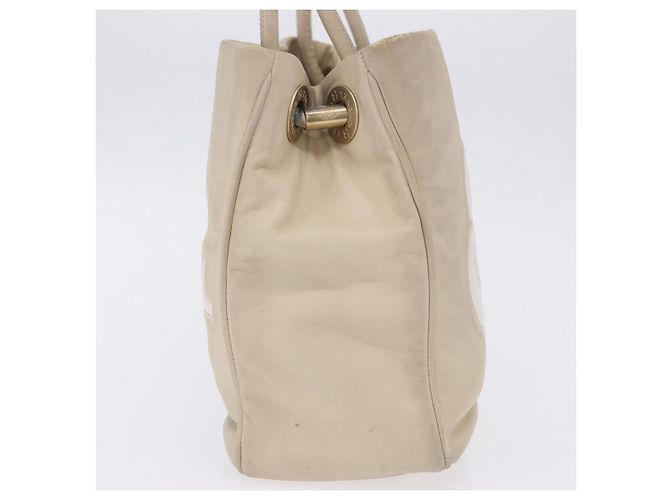 Chanel Camellia Lambskin Medium Beige - vista 4
