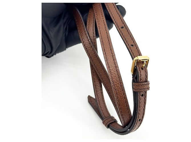 Burberry Folding Vintage Check Canvas and Leather Compact Brown - view 7