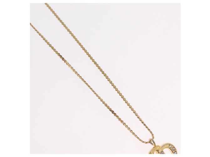 Christian Dior CD Anhänger aus Metall Golden - Ansicht 6