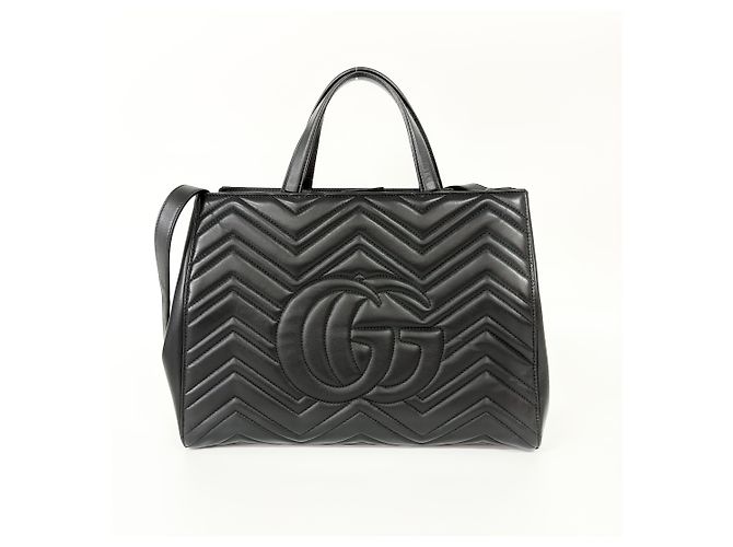 Gucci GG Marmont Matelasse Leather Small Nero - vista 2