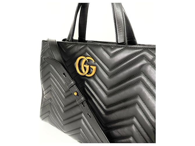 Gucci GG Marmont Matelasse Leather Small Nero - vista 5
