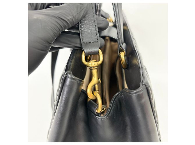 Gucci GG Marmont Matelasse Leather Small Nero - vista 6