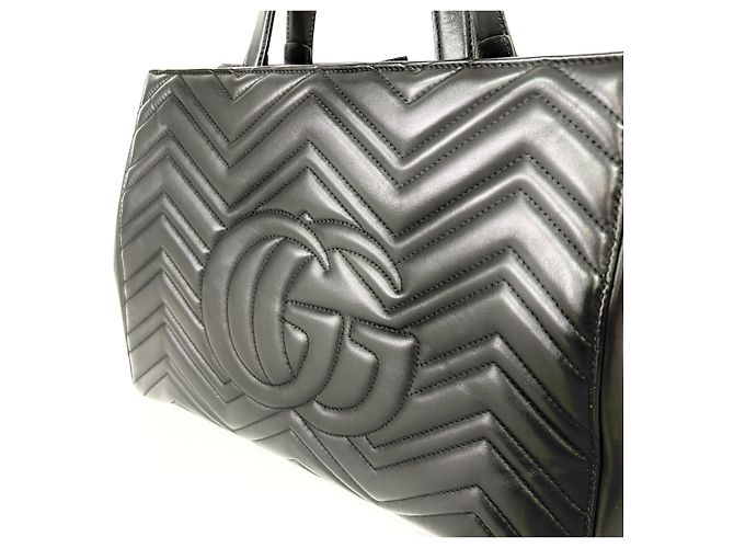 Gucci GG Marmont Matelasse Leather Small Nero - vista 7