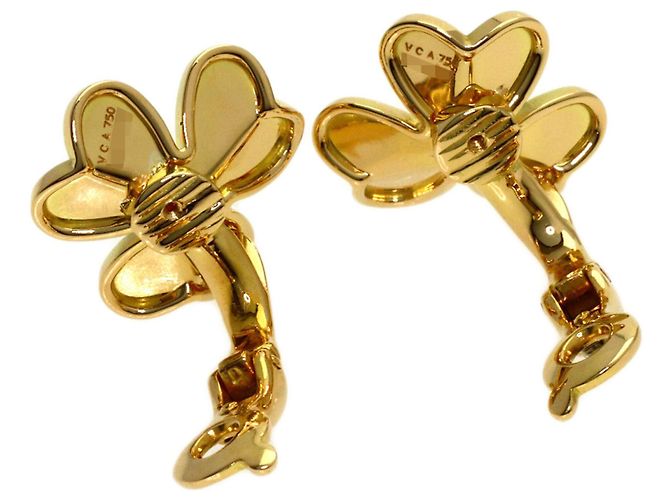 Pendientes Van Cleef & Arpels Frivole Small Diamond - vista 3