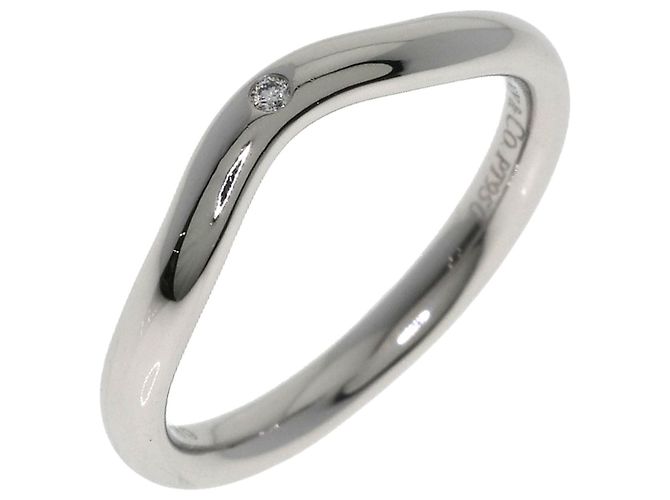 Autre Marque Anel Aliança Tiffany & Co. em Platina 950 com Diamante - vista 2