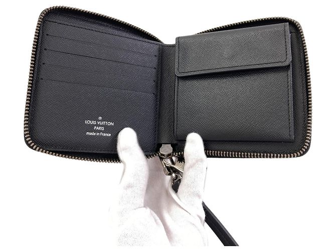 Cartera Zippy Compact Monogram Eclipse Louis Vuitton Monograma - vista 5