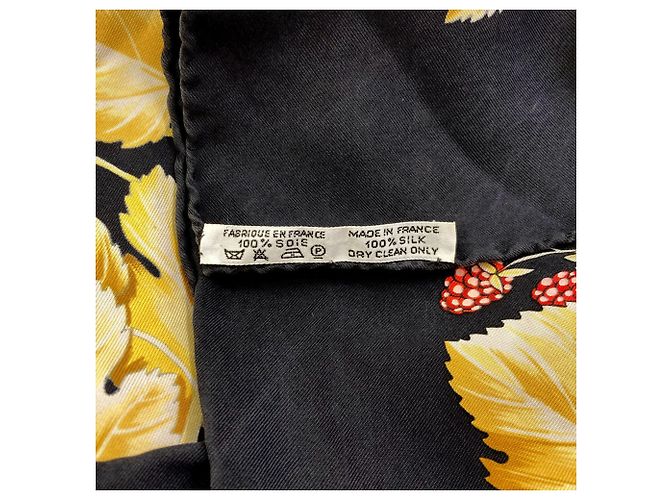 Hermès Hermes Carre 90 Seidentuch Baum-Motiv Schwarz - Ansicht 6