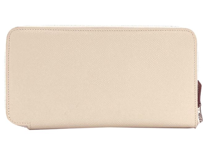 Hermès Carteira longa Hermes Azap em seda Branco - vista 2