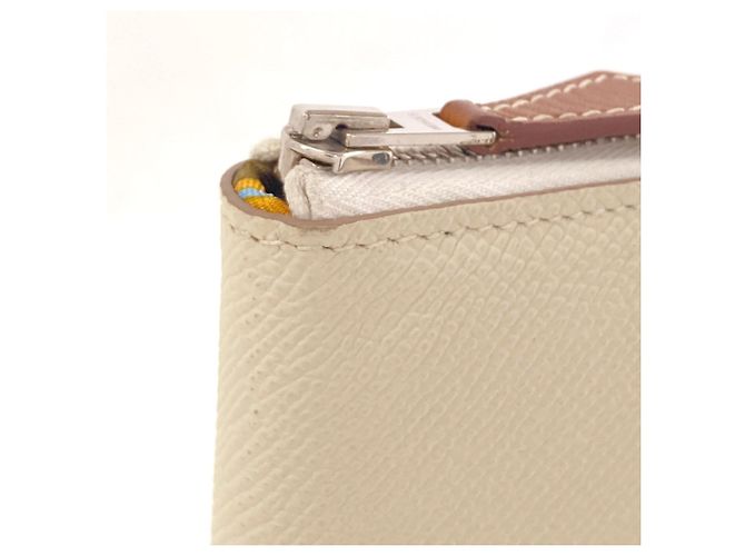 Hermès Carteira longa Hermes Azap em seda Branco - vista 9