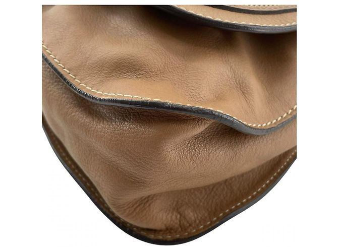 Bolso de hombro Chloé Marcie Medium Castaño Blanco - vista 10