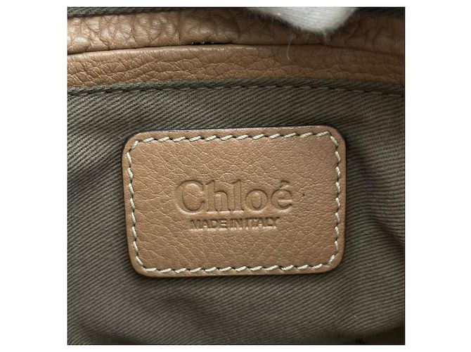 Bolso de hombro Chloé Marcie Medium Castaño Blanco - vista 6