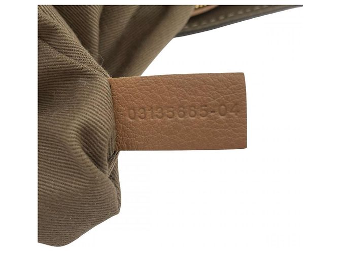 Bolso de hombro Chloé Marcie Medium Castaño Blanco - vista 8