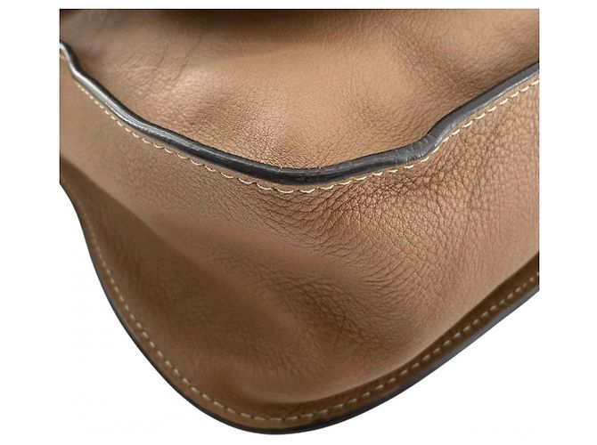 Bolso de hombro Chloé Marcie Medium Castaño Blanco - vista 9