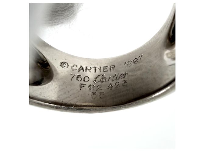 Anello Cartier Nouvelle Vague da donna Bianco - vista 3