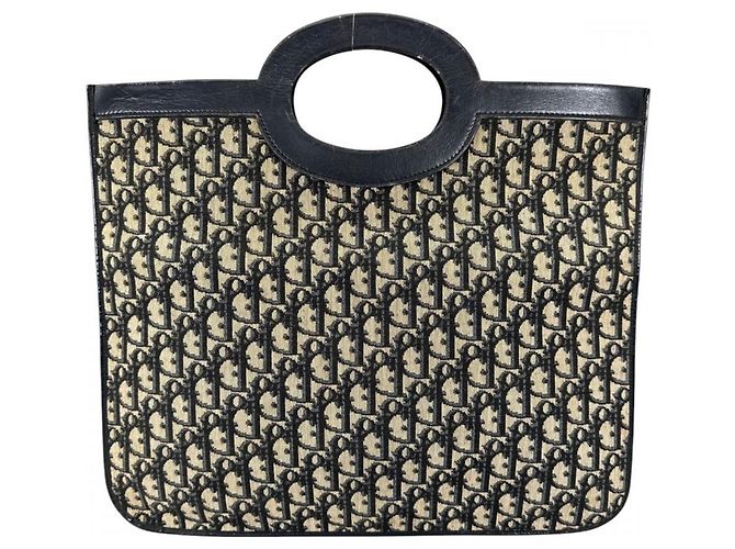 Bolso Christian Dior de lona blanca Blanco - vista 2
