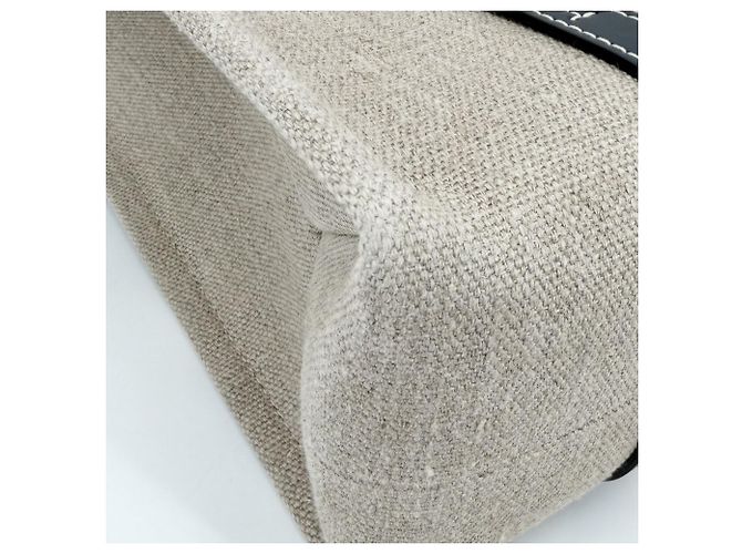 Chloé Woody Shopper Bag Medium für Damen Schwarz Beige - Ansicht 6