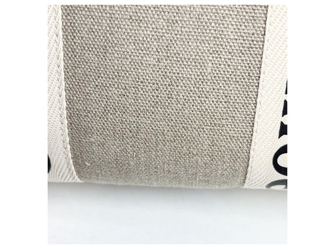 Chloé Woody Shopper Bag Medium für Damen Schwarz Beige - Ansicht 8