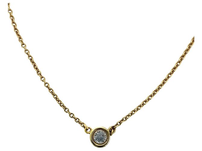 Autre Marque Collar con colgante de diamante solitario Tiffany & Co. By the Yard - vista 2