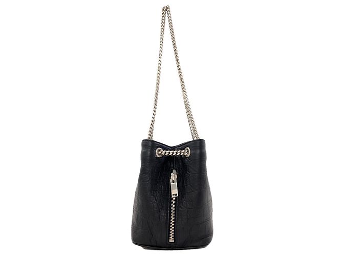 Autre Marque Bolsa de Ombro Saint Laurent Emmanuel Preto - vista 3