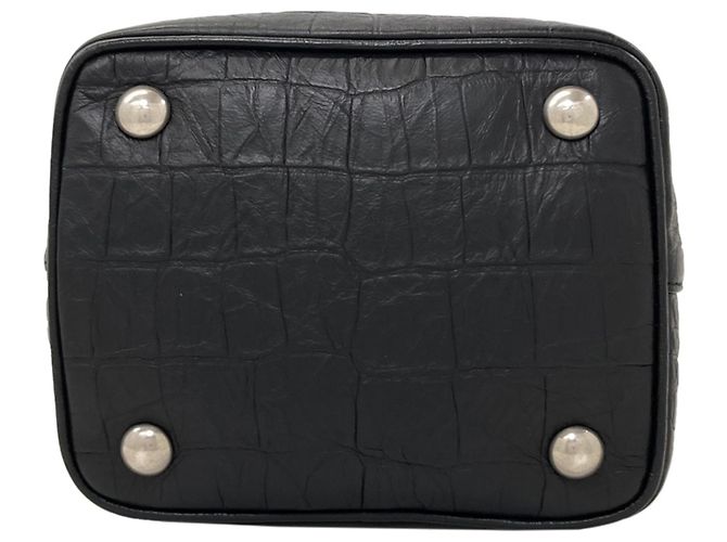Autre Marque Bolsa de Ombro Saint Laurent Emmanuel Preto - vista 4