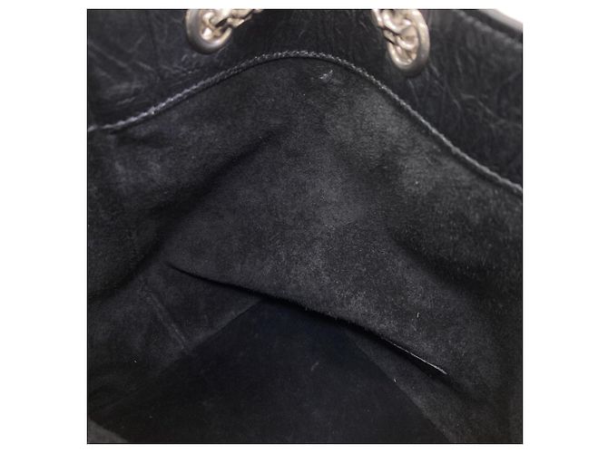 Autre Marque Bolsa de Ombro Saint Laurent Emmanuel Preto - vista 7
