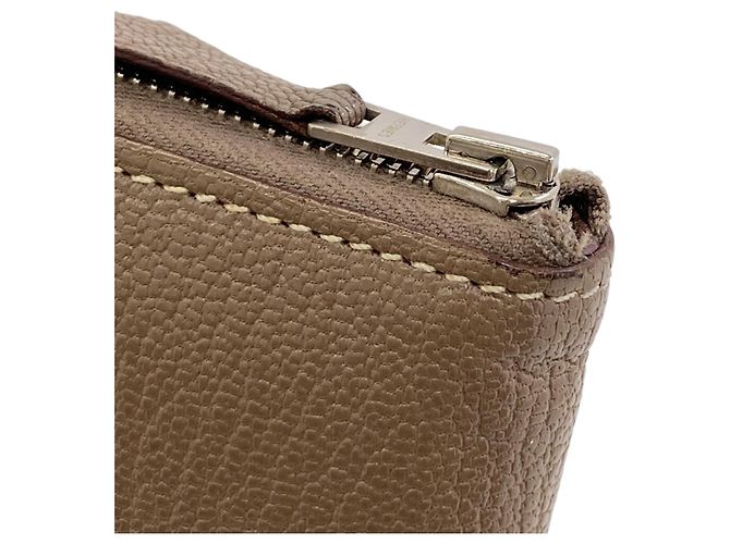 Hermès Portafoglio lungo Hermes Azap Classic in Etoupe Gray Taupe - vista 10