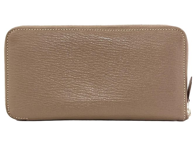 Hermès Portafoglio lungo Hermes Azap Classic in Etoupe Gray Taupe - vista 2