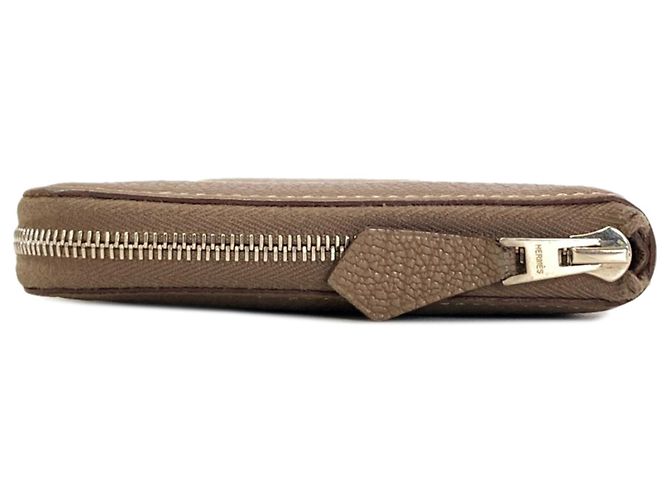 Hermès Portafoglio lungo Hermes Azap Classic in Etoupe Gray Taupe - vista 3