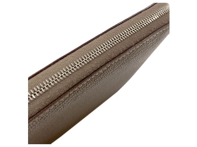 Hermès Portafoglio lungo Hermes Azap Classic in Etoupe Gray Taupe - vista 9
