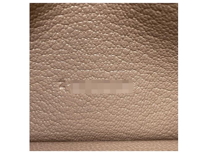 Hermès Portafoglio lungo Hermes Bearn Soufflet in Etoupe Gray Taupe - vista 8