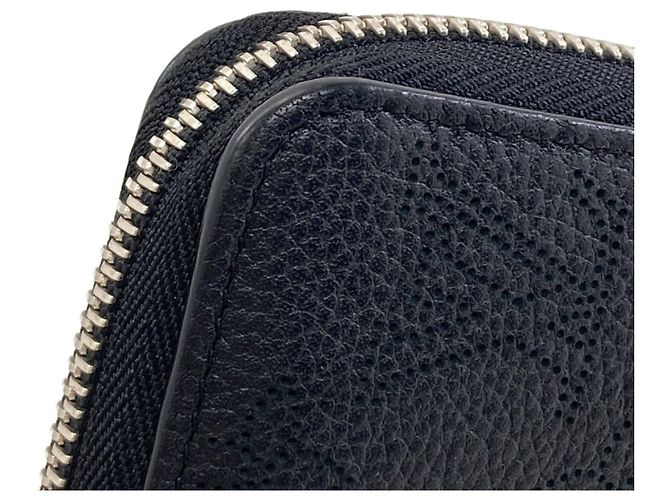 Cartera larga Louis Vuitton en piel Mahina Noir Negro - vista 13