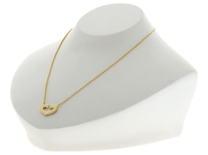 Collana Cartier C Heart in oro giallo 18K - vista 4