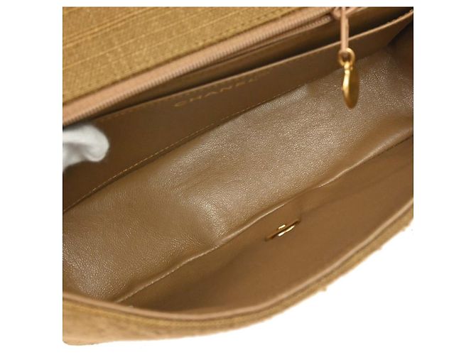 Chanel Vintage Diana Flap Quilted Canvas Small Marrone - vista 3
