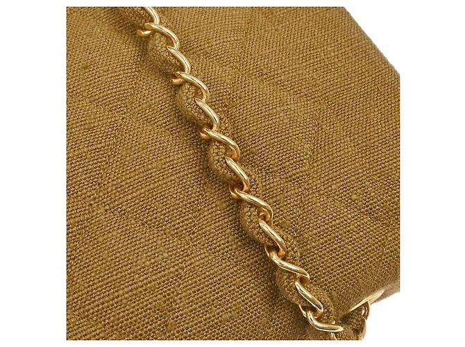 Chanel Vintage Diana Flap Quilted Canvas Small Marrone - vista 6