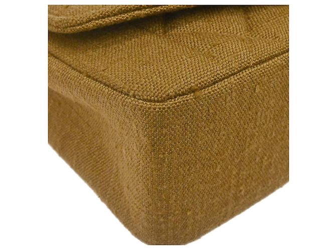 Chanel Vintage Diana Flap Quilted Canvas Small Marrone - vista 7