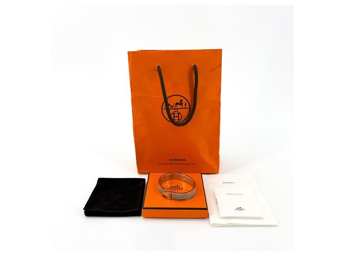 Hermès Hermes Clic H Enamel PM (small) Castaño - vista 2