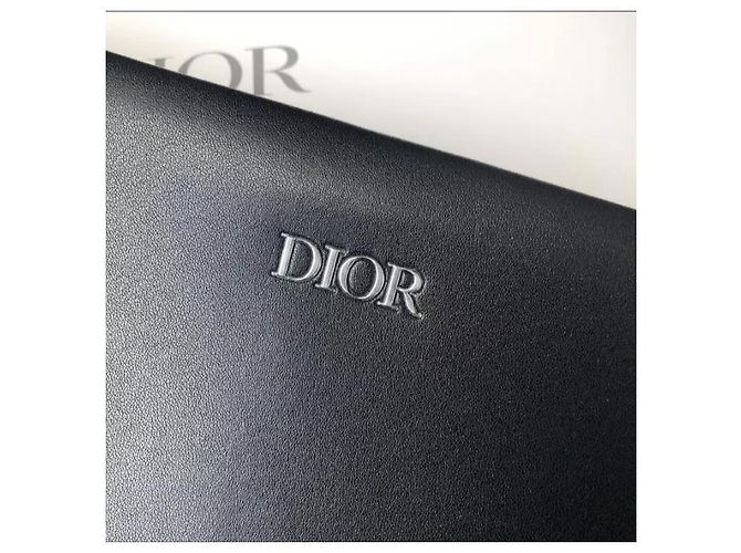 Autre Marque Pochette Christian Dior in pelle nera Nero - vista 3