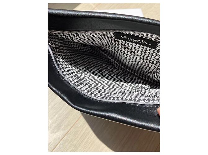 Autre Marque Pochette Christian Dior in pelle nera Nero - vista 5