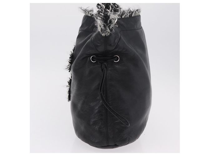 Chanel Funny Tweed Bon Bon Lambskin Large Nero - vista 3