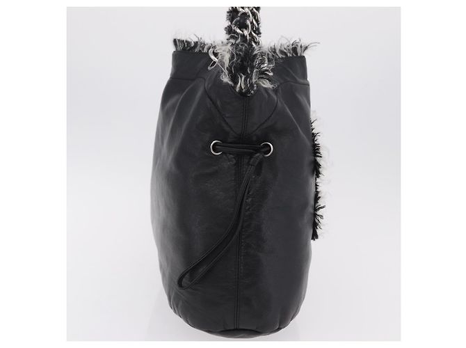 Chanel Funny Tweed Bon Bon Lambskin Large Nero - vista 4