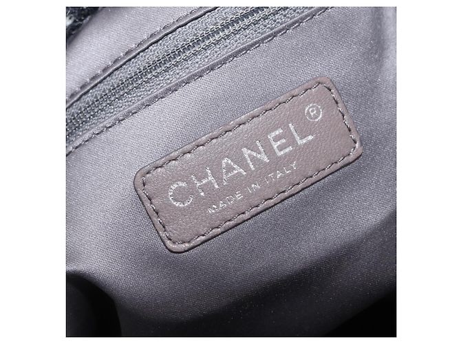 Chanel Funny Tweed Bon Bon Lambskin Large Nero - vista 6