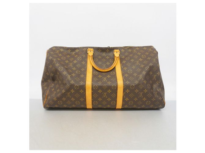 Louis Vuitton Boston Monogram Keepall 55 Marron - vue 13