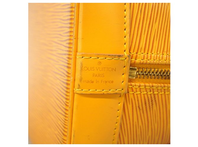 Borsa Louis Vuitton Alma Epi M52149 Jaune Giallo - vista 5