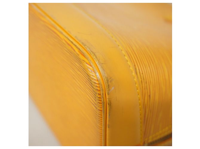 Borsa Louis Vuitton Alma Epi M52149 Jaune Giallo - vista 6