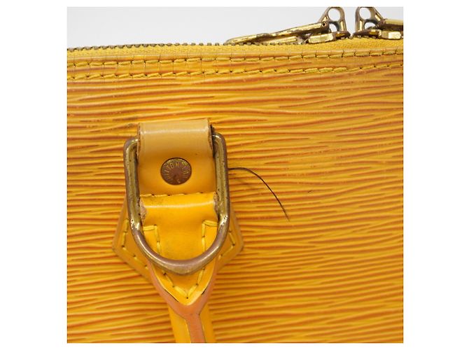 Borsa Louis Vuitton Alma Epi M52149 Jaune Giallo - vista 7