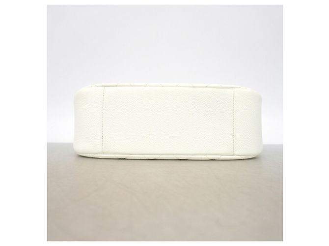 Borsa a tracolla Chanel Matelassé con catena Bianco - vista 3